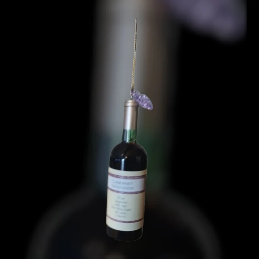 Wine Bottle Decor With Grape
